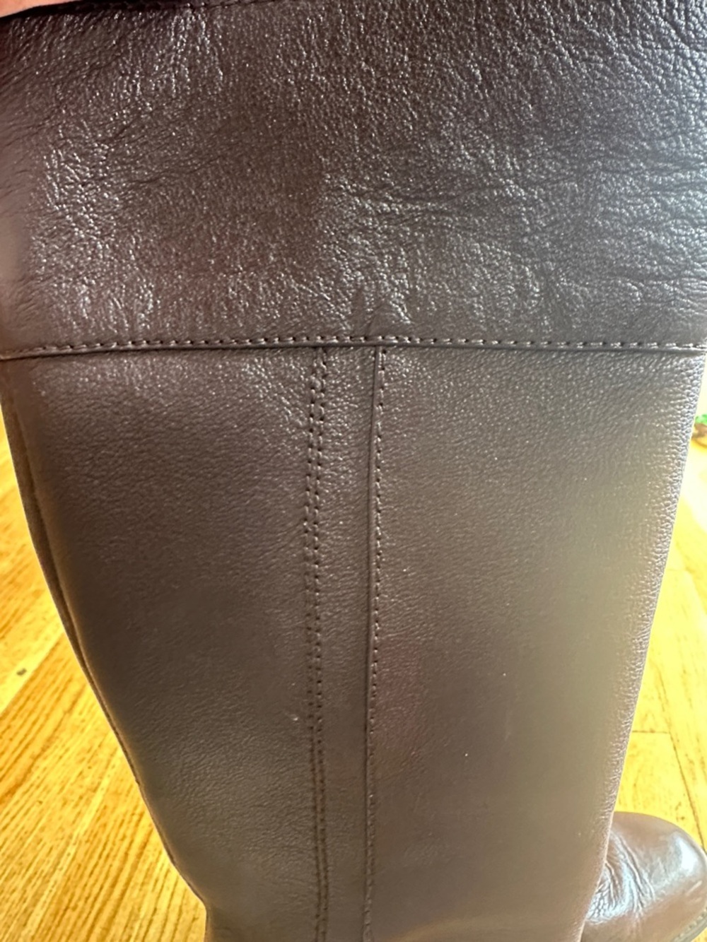 Nine West Dark Brown Leather Mid-Calf Block Heel Boots - Picture 6 of 8